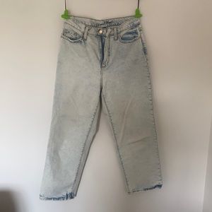 Target Brand Straight Leg Light Acid Wash Jeans.